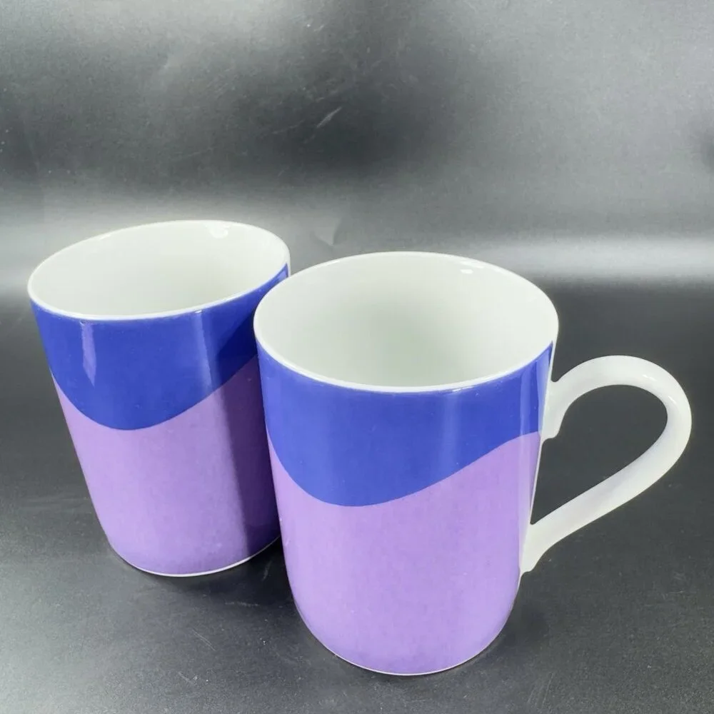 Wawel China Fine Porcelain Coffee Mug Cup Set 2 Mugs Cups Made in Poland Vintage - Picture 10 of 12